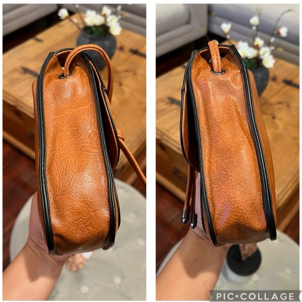 Sam & Hadley Cognac Crossbody/Shoulder Bag NWT - Picture 6 of 10